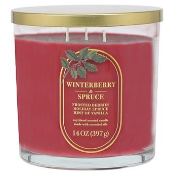 Sonoma Goods For Life® 14-oz. Winterberry & Spruce Single Pour Candle Jar