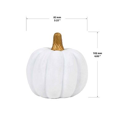 Flocked Pumpkin Tabletop Decor Assortment - Styles May Vary