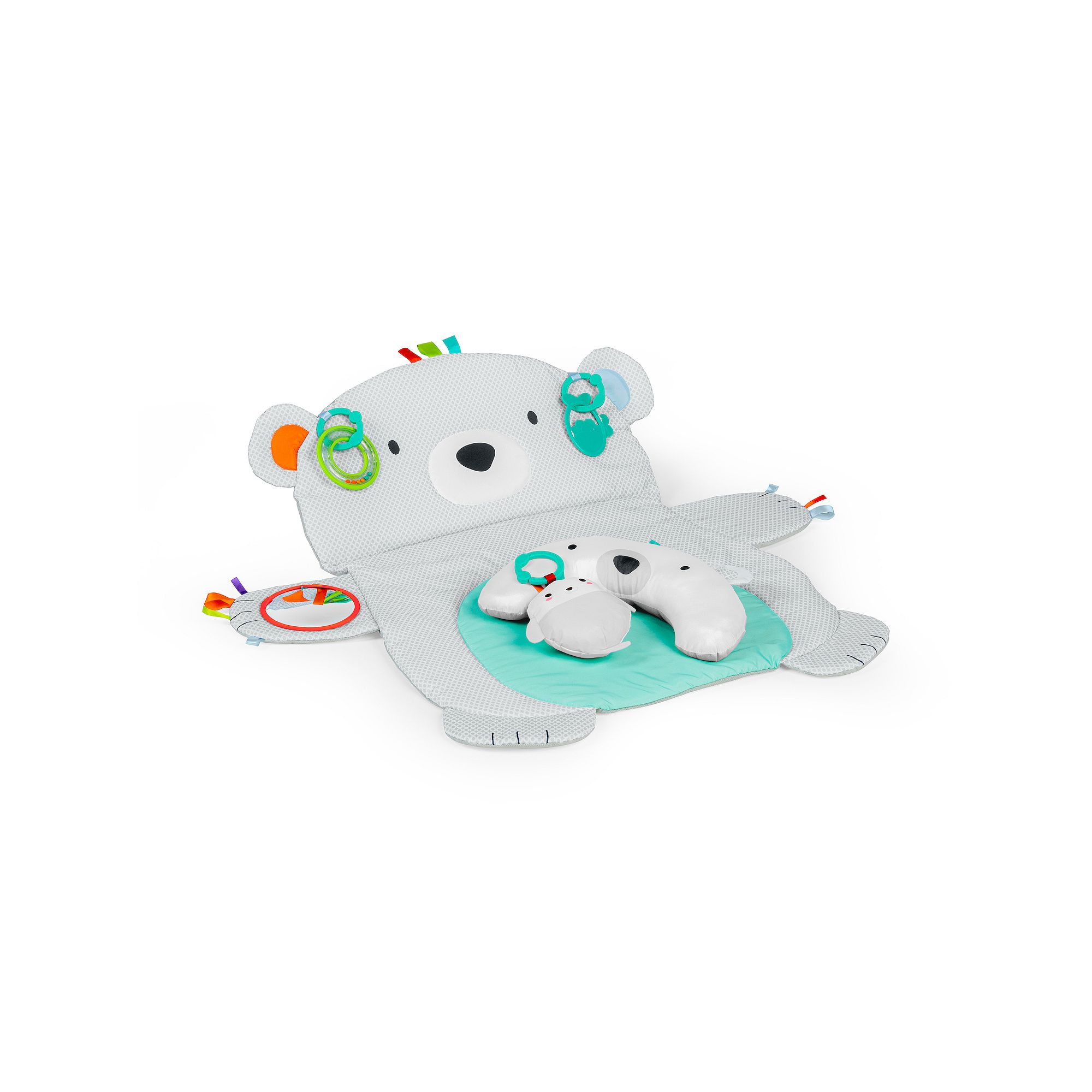 Bright Starts Tummy Time Prop & Play Polar Bear, Multi