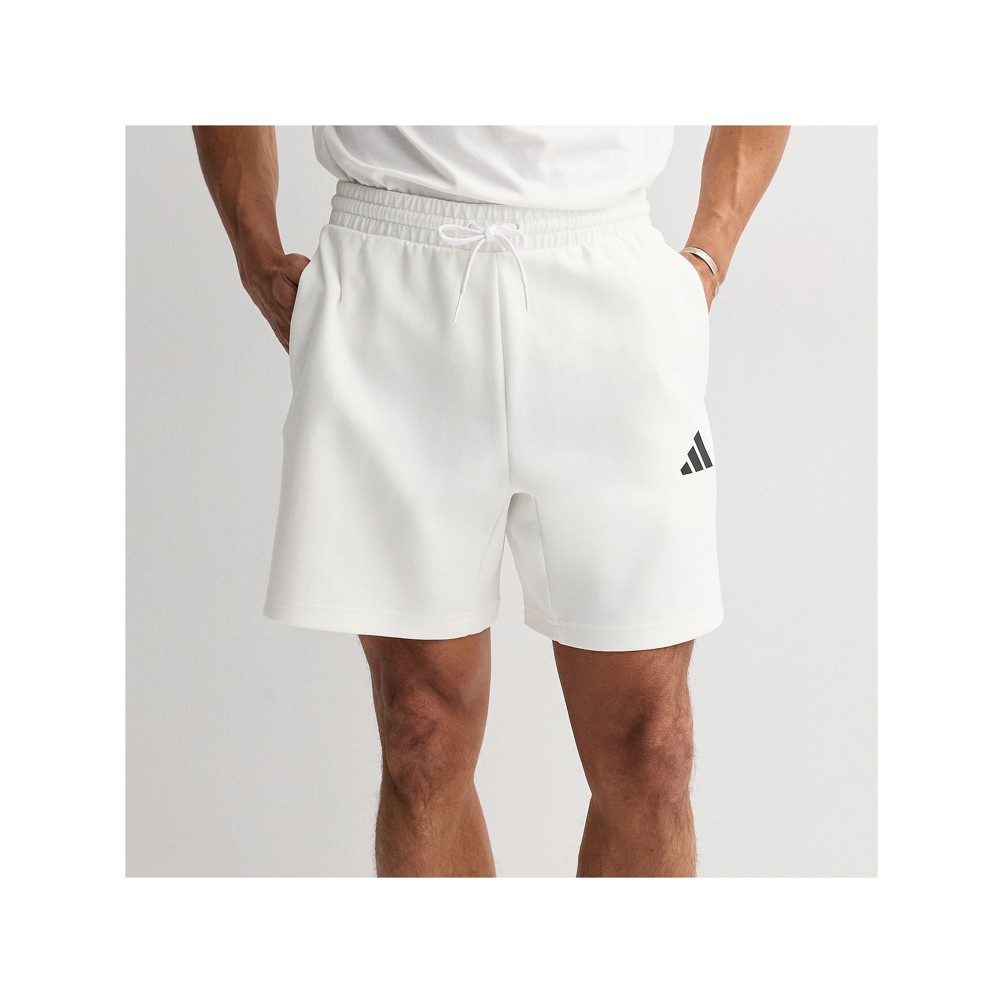 Mens adidas Future Icons Small Logo Sportswear Shorts, White