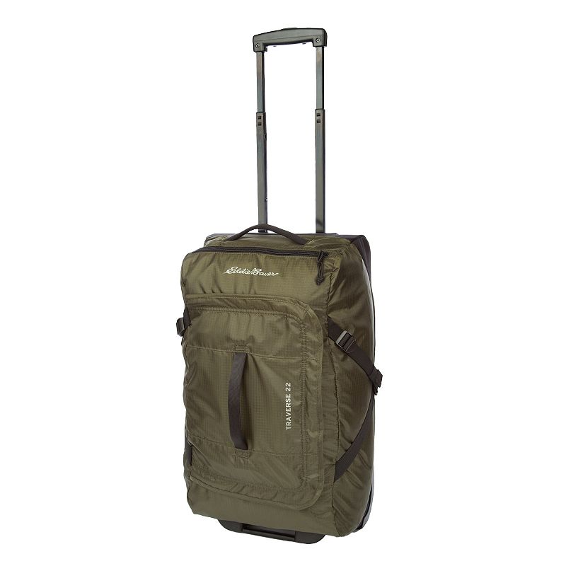 Eddie Bauer Traverse 22 Rolling Duffel Luggage, Dark Loden
