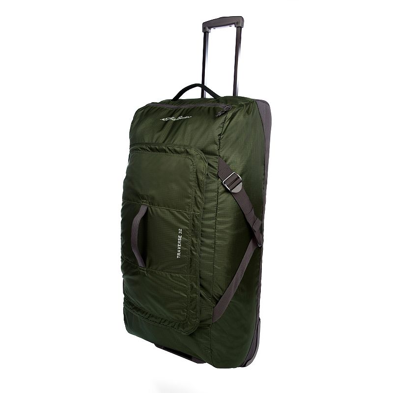 Eddie Bauer Traverse 32 Rolling Duffel, Dark Loden