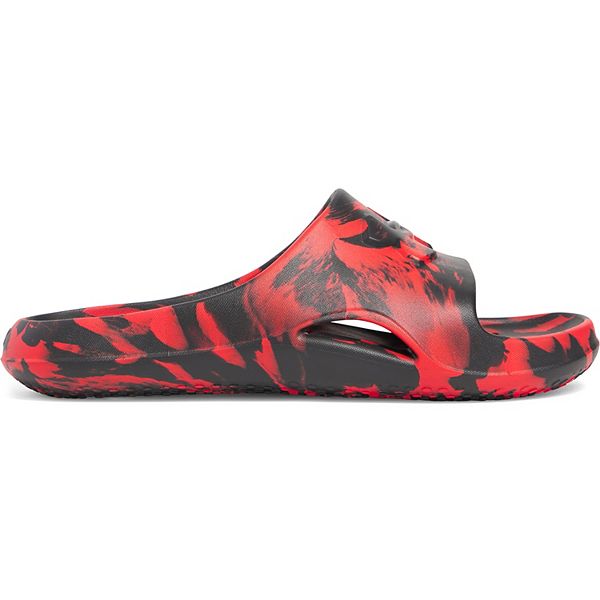 Under Armour Locker V Camo Men's Slide Sandals - Black Red (13)