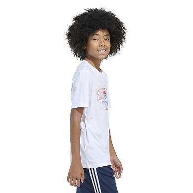 Boys 8-20 adidas Baseball Mascot Tee in Regular & Husky
