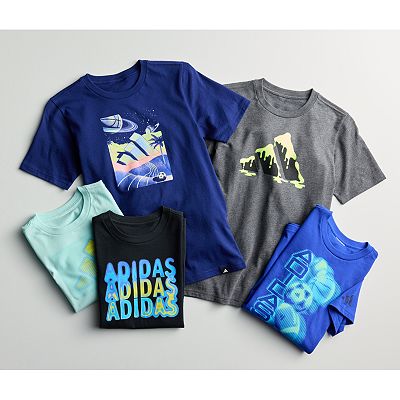 Boys 8 20 Adidas Surreal Space Tee Boy s Size Small Dark Blue