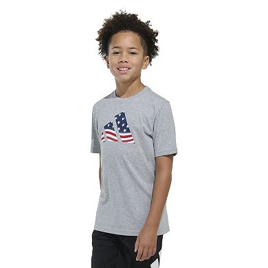 Boys 8-20 adidas USA Flag Logo Tee in Regular & Husky