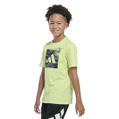 Boys 8-20 adidas Camo Box Logo Tee in Regular & Husky
