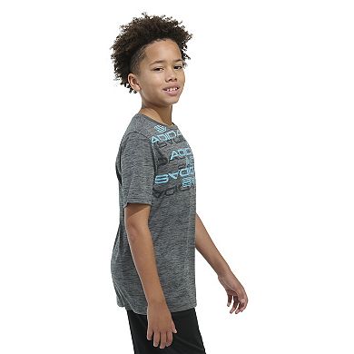 Boys 8-20 adidas Melange Lineage Digital Blur Graphic Tee in Regular & Husky