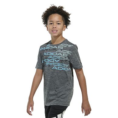 Boys 8-20 adidas Melange Lineage Digital Blur Graphic Tee in Regular & Husky