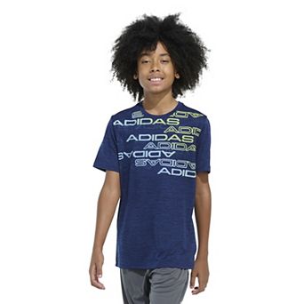 Boys 8-20 adidas Melange Lineage Digital Blur Graphic Tee in Regular & Husky