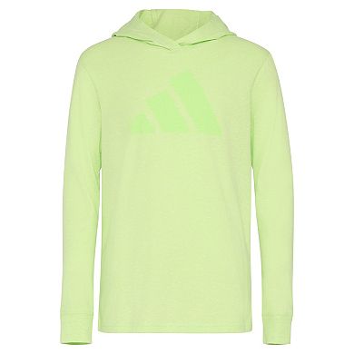 Boys 8-20 adidas Hooded Heat Map Long Sleeve Heather Tee