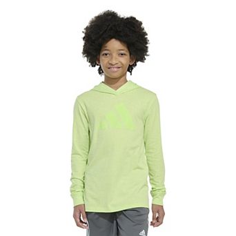 Boys 8-20 adidas Hooded Heat Map Long Sleeve Heather Tee