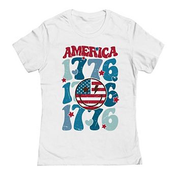 Junior's America 1776 x3 Patriotic Graphic Tee