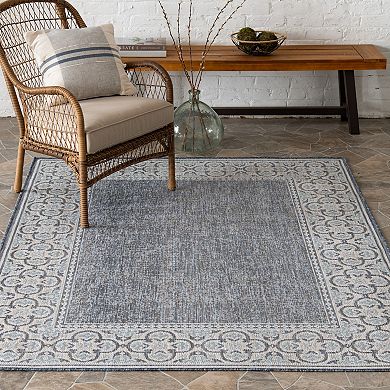 Loomaknoti Mykonos Mosaic Bordered Area Rug