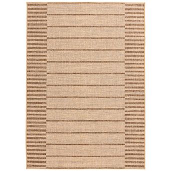 Loomaknoti Mykonos Broken Striped Indoor / Outdoor Area Rug
