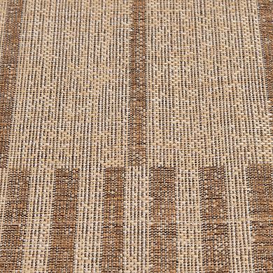Loomaknoti Mykonos Broken Striped Indoor / Outdoor Area Rug
