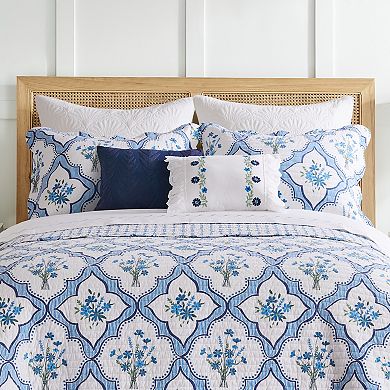 Draper James Embroidered Eyelet Throw Pillow