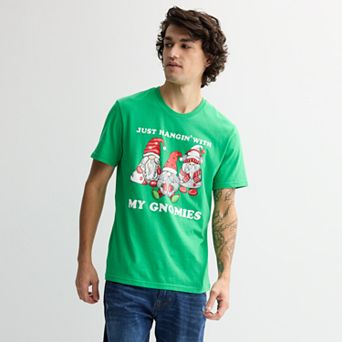 Men's Gnomies Holiday Short Sleeve Graphic Tee