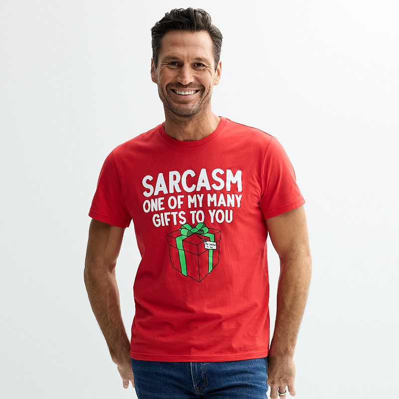 Men's Holiday Sarcasm Gift Short Sleeve Graphic Tee