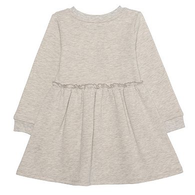 Girls 4-12 Hello Kitty Bow Border Long Sleeve Dress