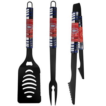Montreal Canadiens 3 pc Steel Tailgater BBQ Utensils Set