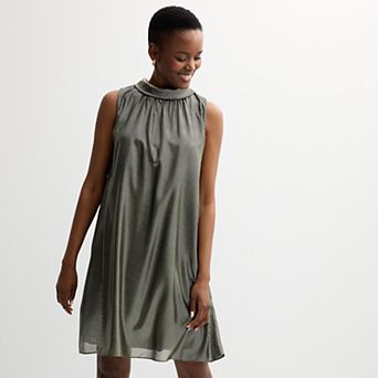 Women's Donna Ricco Sleeveless Roll Neck Mini Dress