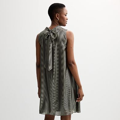 Women's Donna Ricco Sleeveless Roll Neck Mini Dress