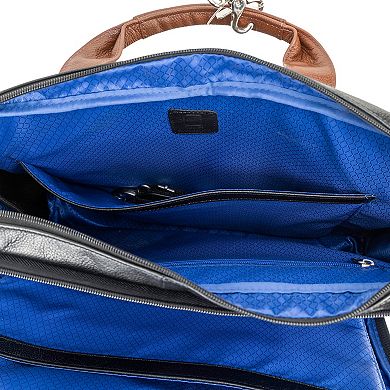 McKleinUSA Southport 17-inch Leather Dual-Compartment Laptop & Tablet Briefcase