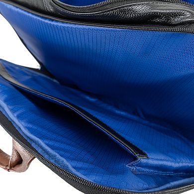 McKleinUSA Southport 17-inch Leather Dual-Compartment Laptop & Tablet Briefcase
