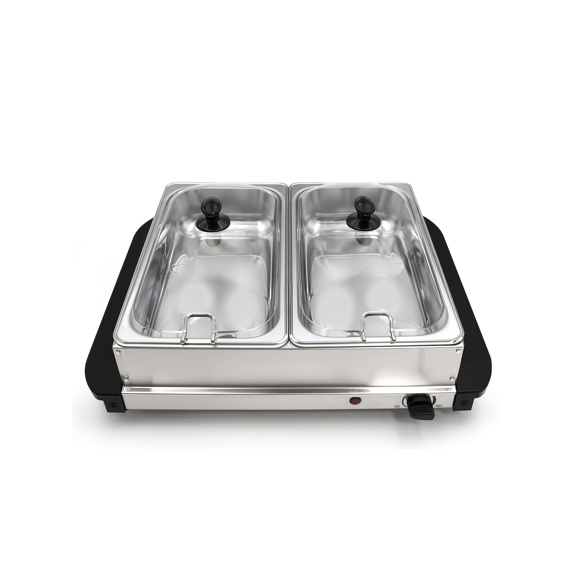 Elite Cuisine 5Qt. Stainless Steel Electric Buffet Server Food Warmer with 