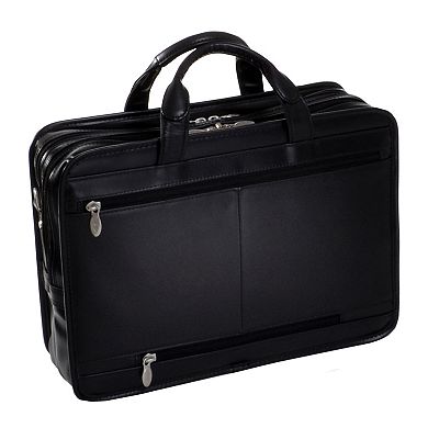McKleinUSA Hubbard 15-inch Leather Double Compartment Laptop Briefcase