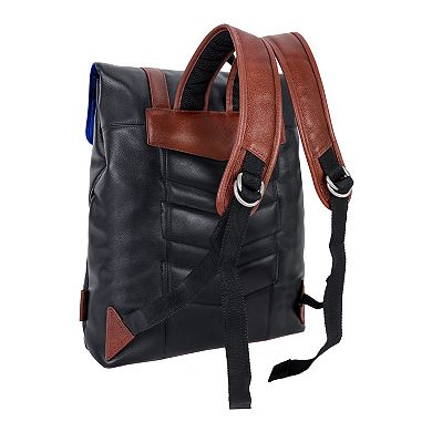 McKleinUSA Element 17-inch Leather Flap-Over Laptop & Tablet Backpack