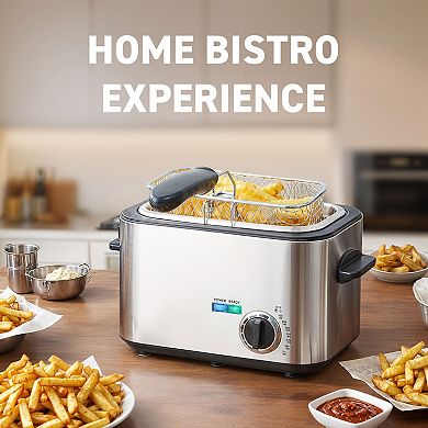 Elite Cuisine Electric 1.2QT / 4.8 Cup Oil Capacity Deep Fryer
