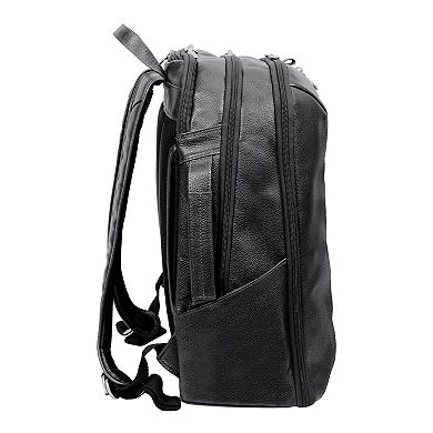 McKleinUSA Englewood 17-inch Leather Carry-All Laptop & Tablet Weekend Backpack