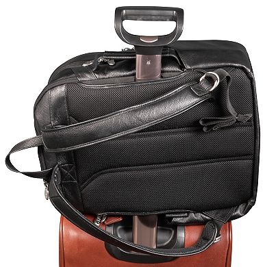 McKleinUSA Englewood 17-inch Leather Carry-All Laptop & Tablet Weekend Backpack
