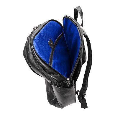 McKleinUSA Englewood 17-inch Leather Carry-All Laptop & Tablet Weekend Backpack