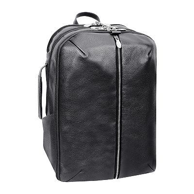 17 inch laptop leather backpack for Men Spacious Compartment for 17 McKlein Englewood 17" Leather, Triple