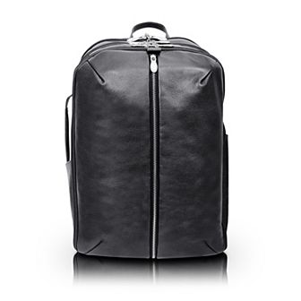 McKleinUSA Englewood 17-inch Leather Carry-All Laptop & Tablet Weekend Backpack