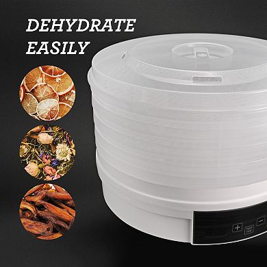 Elite Cuisine Digital Food Dehydrator with 5 Trays