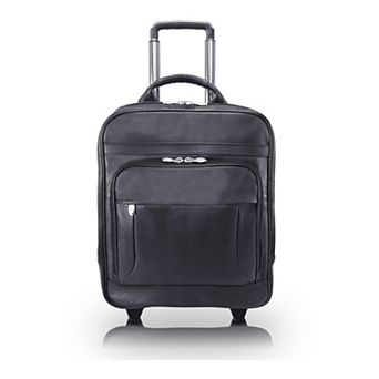 McKleinUSA Wicker Park 17-inch Leather Convertible Rolling Backpack Briefcase