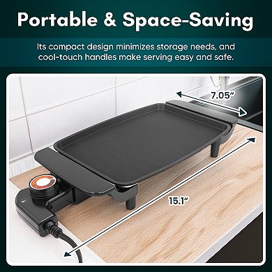 Elite Cuisine Mini Nonstick Griddle 70 Sq. In.