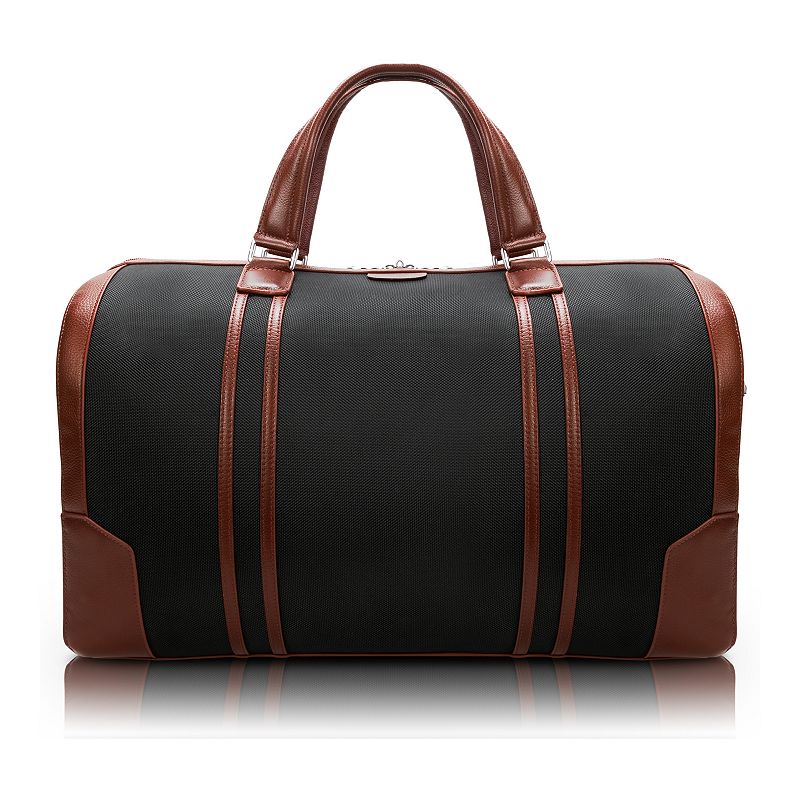 McKlein Kinzie 20-inch Two-Tone Carry-All Duffel Bag, Black