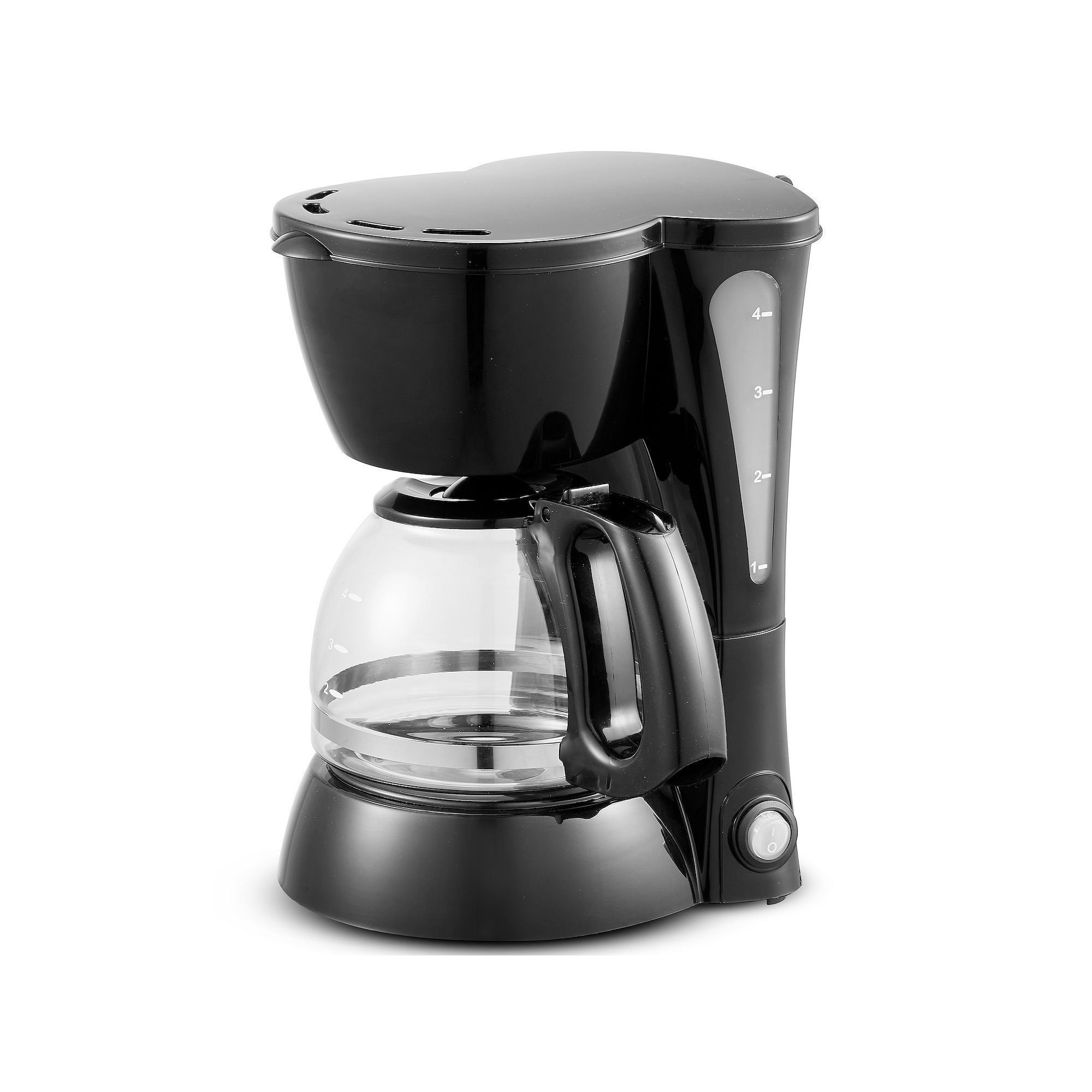 Elite Cuisine 4-Cup Brew & Drip Coffee Maker with Pause & Serve, Black