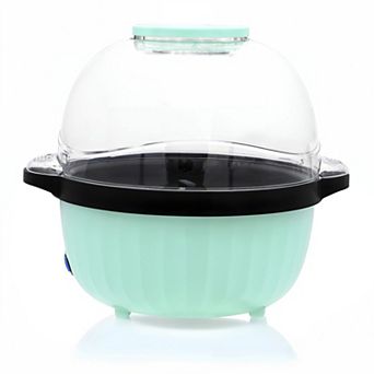 Elite Cuisine 4.5-qt Hot Oil Stirrer Popcorn Popper with Serving Bowl Lid