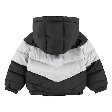 Baby Boys Nike Hooded Chevron Puffer Water Resistant Midweight Jacket