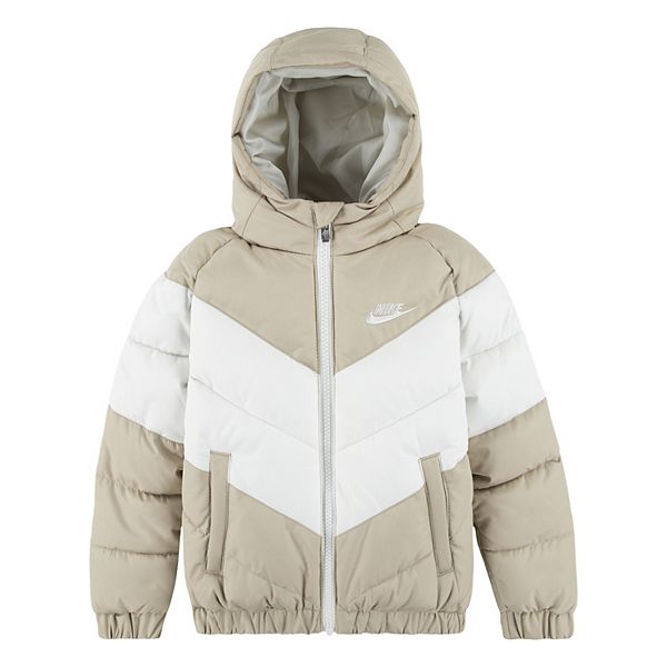 Baby Boys Nike Hooded Chevron Puffer Water Resistant Midweight Jacket