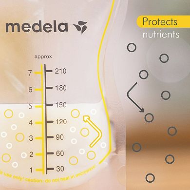 Medela Easy Pour Disposable Breast Milk Storage Bags 100ct