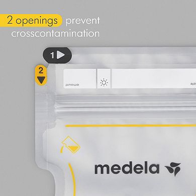 Medela Easy Pour Disposable Breast Milk Storage Bags 100ct