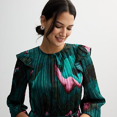 Women's Nine West Ruffle Sleeve Mini Dress