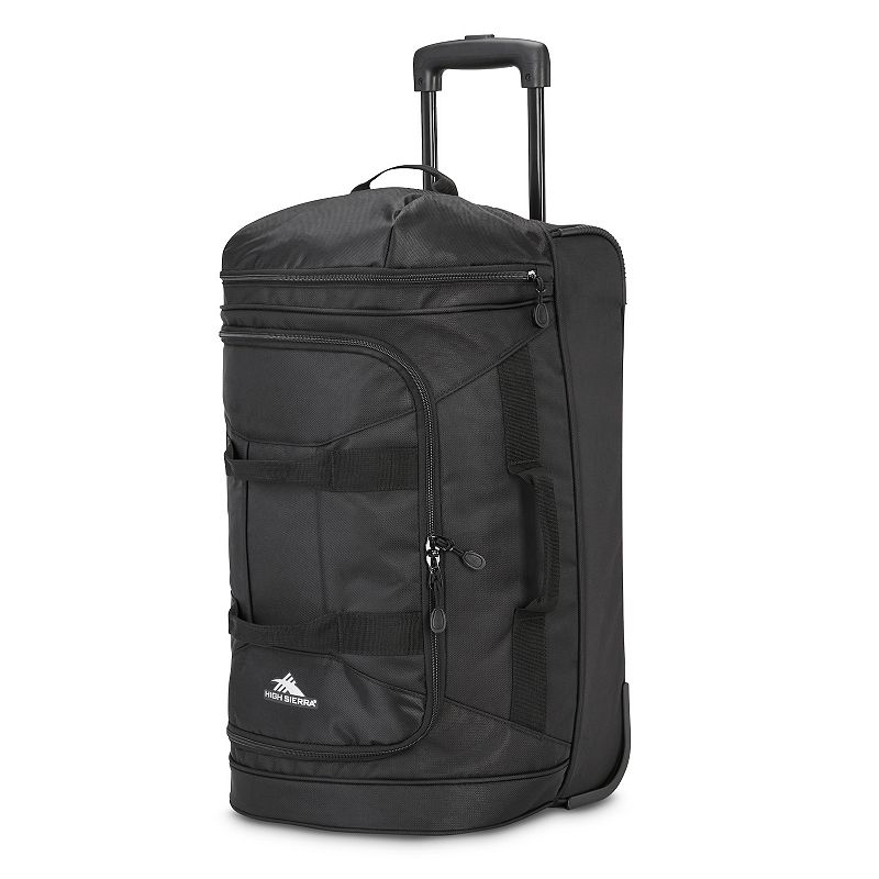 High Sierra 21-Inch Boxed Rolling Duffel Bag, Black